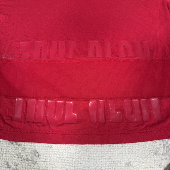 Y2K True Religion Red Mesh Long Sleeve T-Shirt - Picture 7 of 9